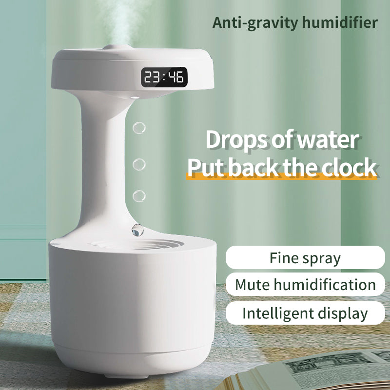 Clock Water Drop Anti Gravity Diffuser