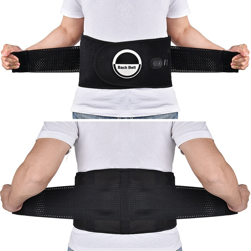 Massage Belt Heating Waist Lumbar Therapy Band